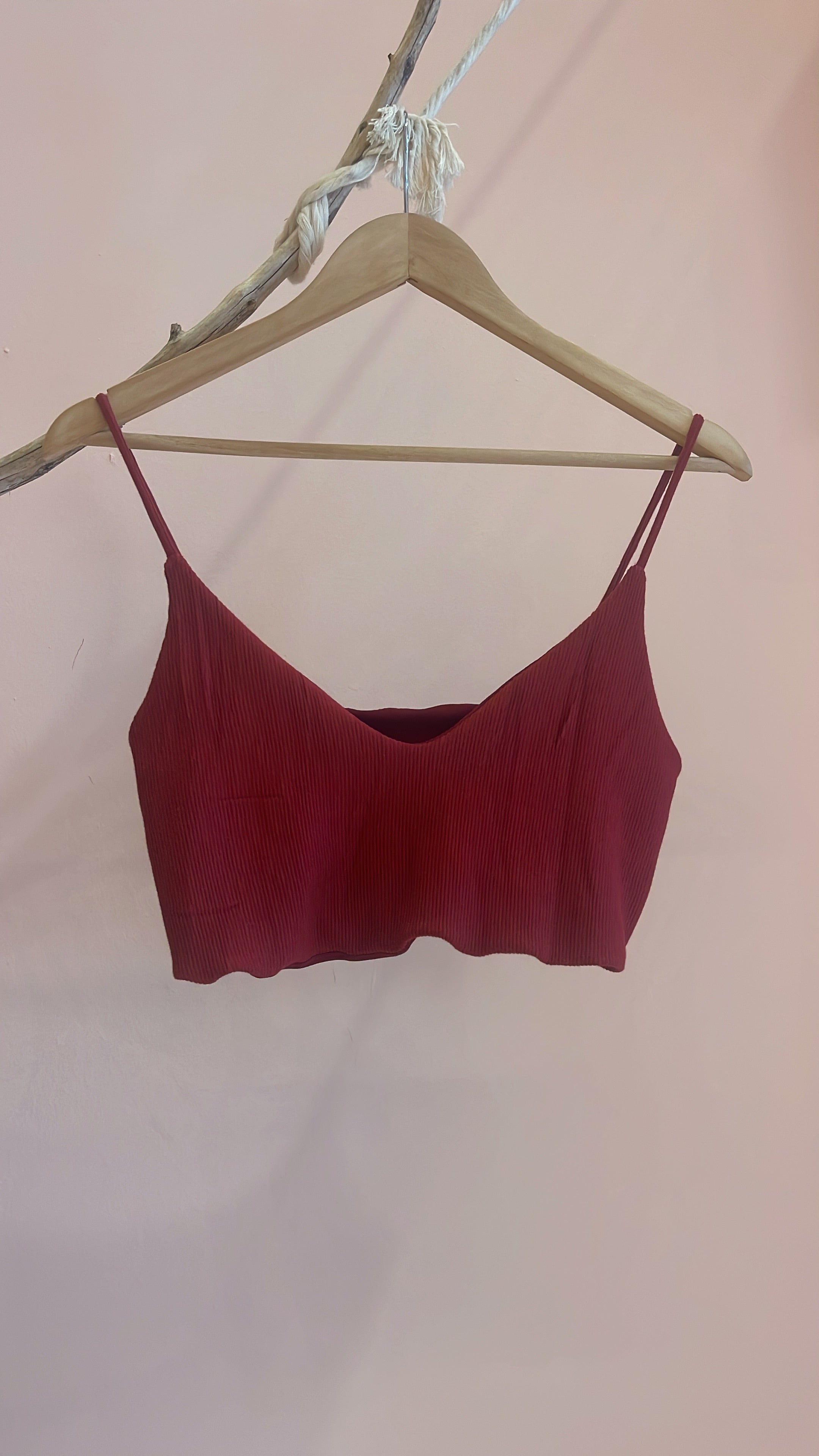Wine Crop Top