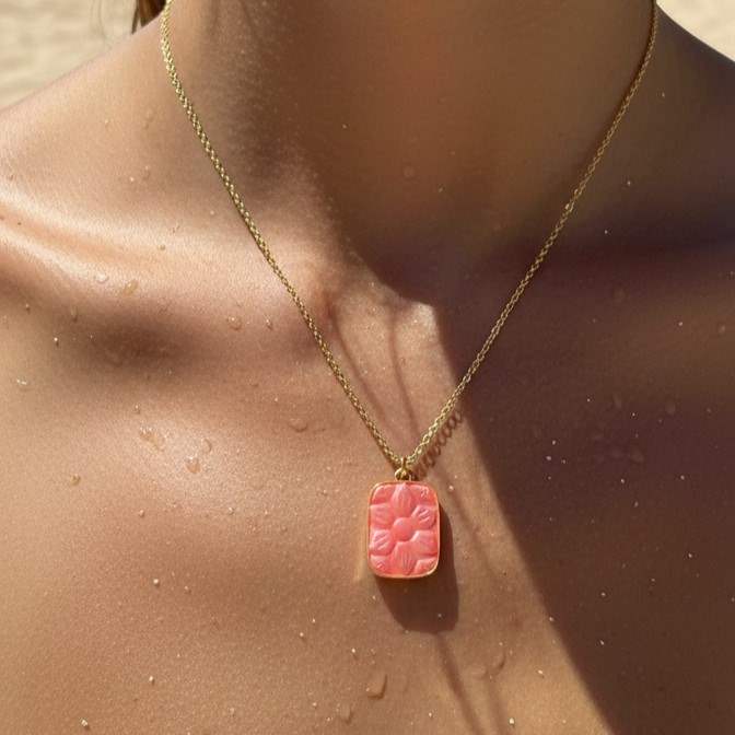 Stainless Steel Charm Necklace - Minimalist Pendant