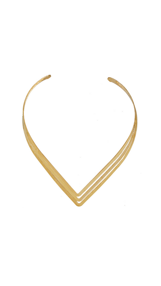 Handmade Metallic Open Choker