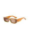 SADE — Camel Brown Rectangle Sunglasses