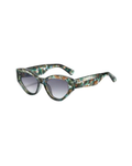 CELIA — Green Tortoise Cat-Eye Sunglasses with Grey Lenses