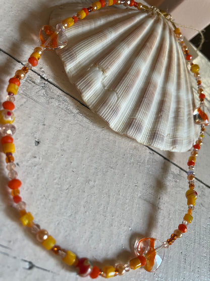 Handmade Pearl Beaded Pendant Necklace