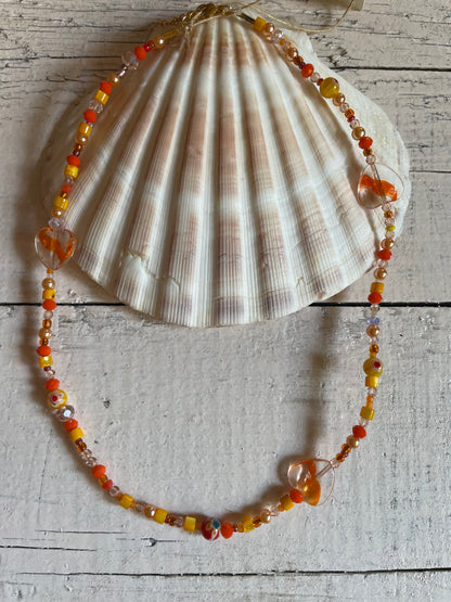 Handmade Pearl Beaded Pendant Necklace