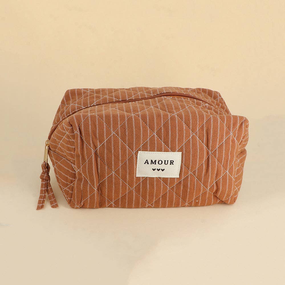Large pouch - cotton/polyester - 23 x 12 x 14 cm: Leopard