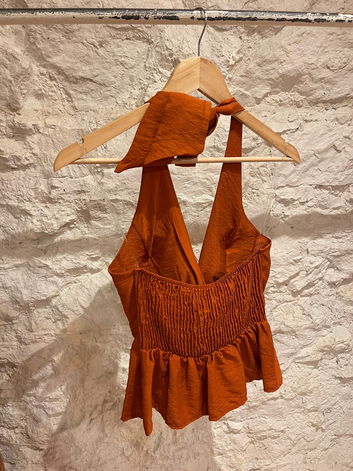 Rust & Orange-Brown Co-ord Set | Top & Trousers
