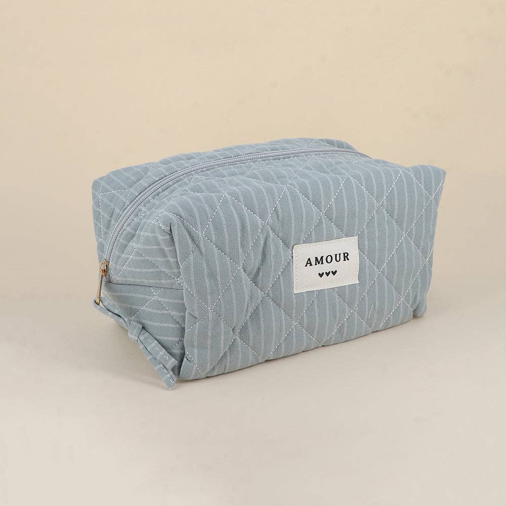 Large pouch - cotton/polyester - 23 x 12 x 14 cm: Leopard
