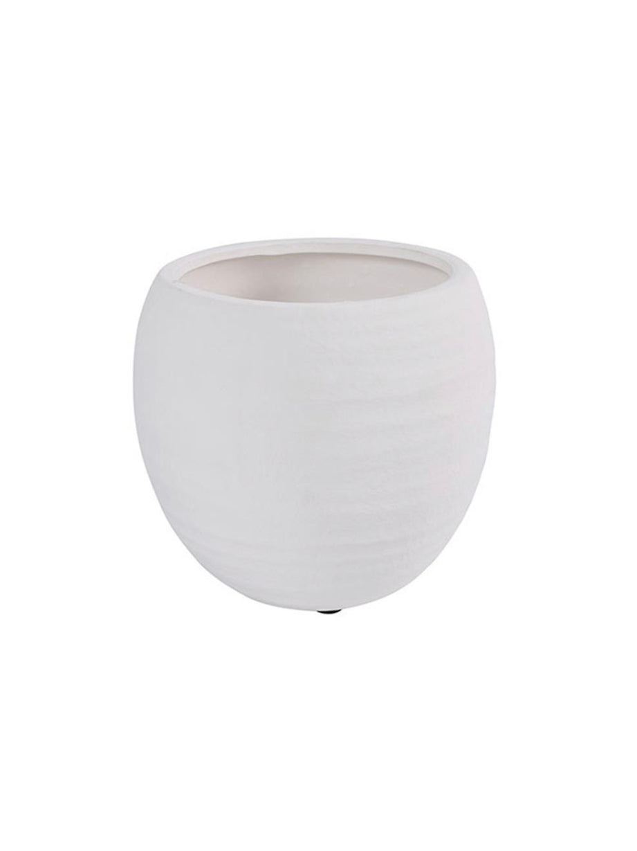 Stone White Pot