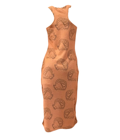 Peach Perfect Midi Dress