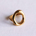 Solid oval steel ring