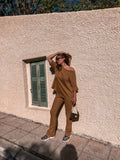 Latte Oversized Top