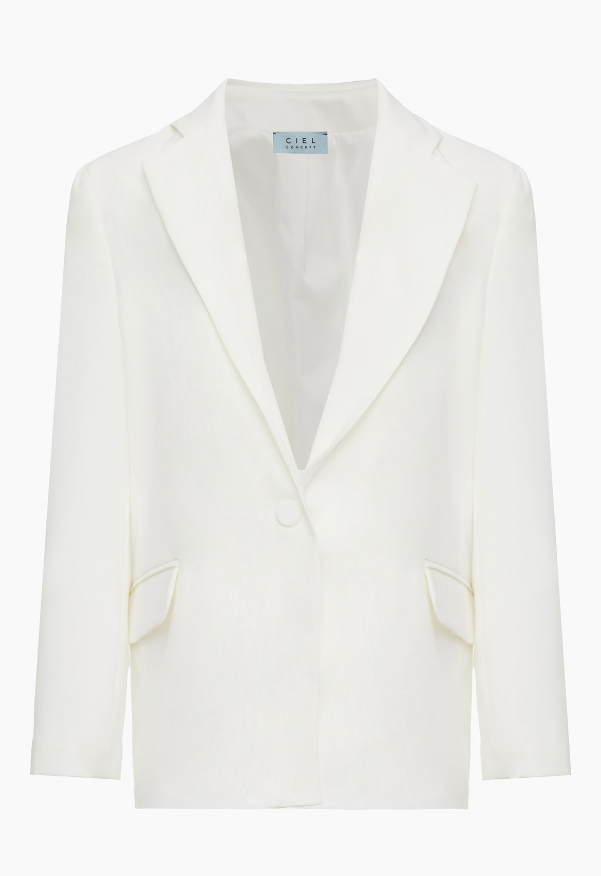 Monochrome Beauty Blazer White