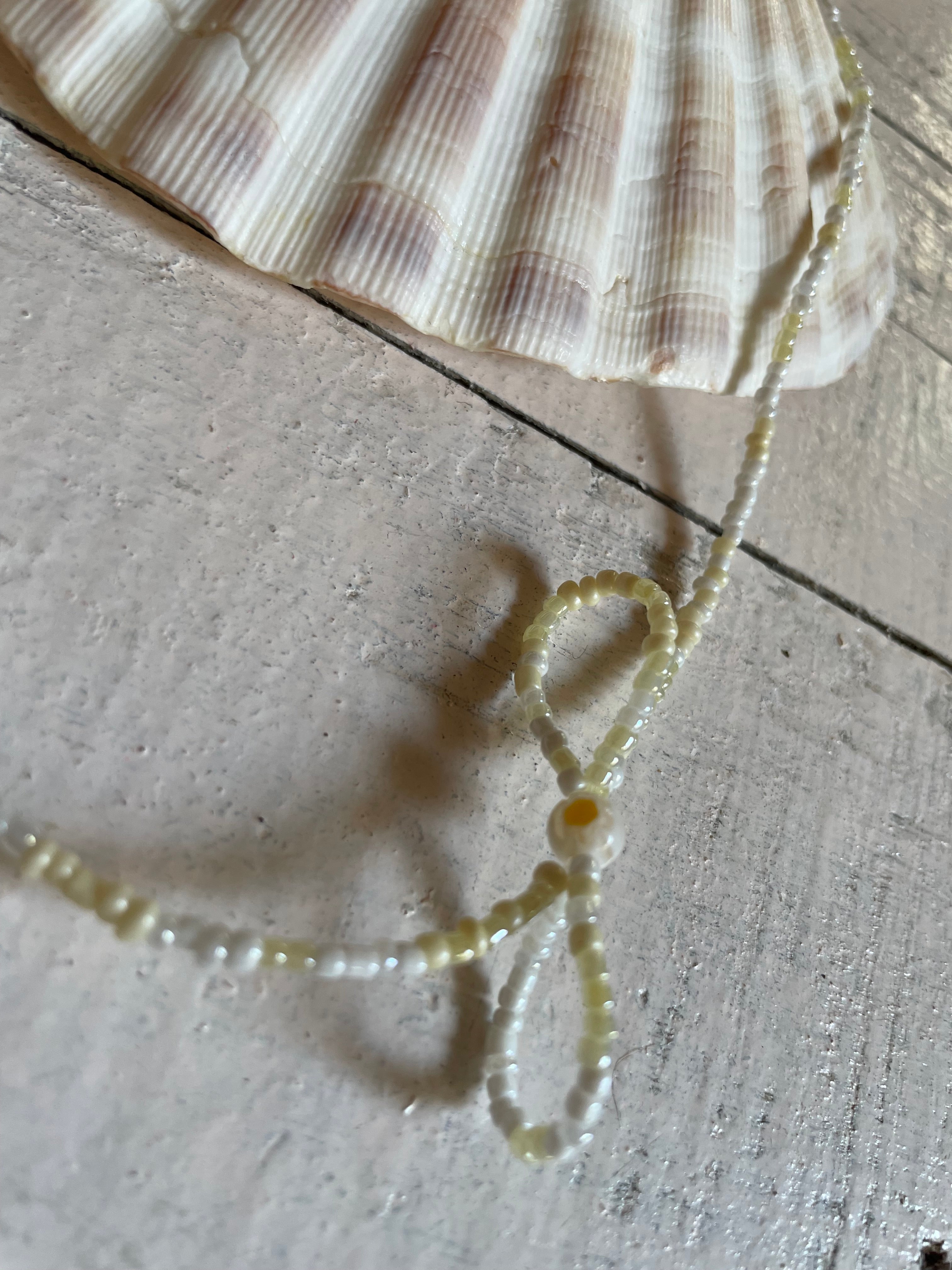 Handmade Pearl Beaded Pendant Necklace