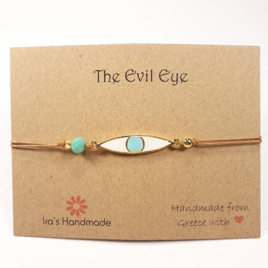 Beige Eye Bracelet
