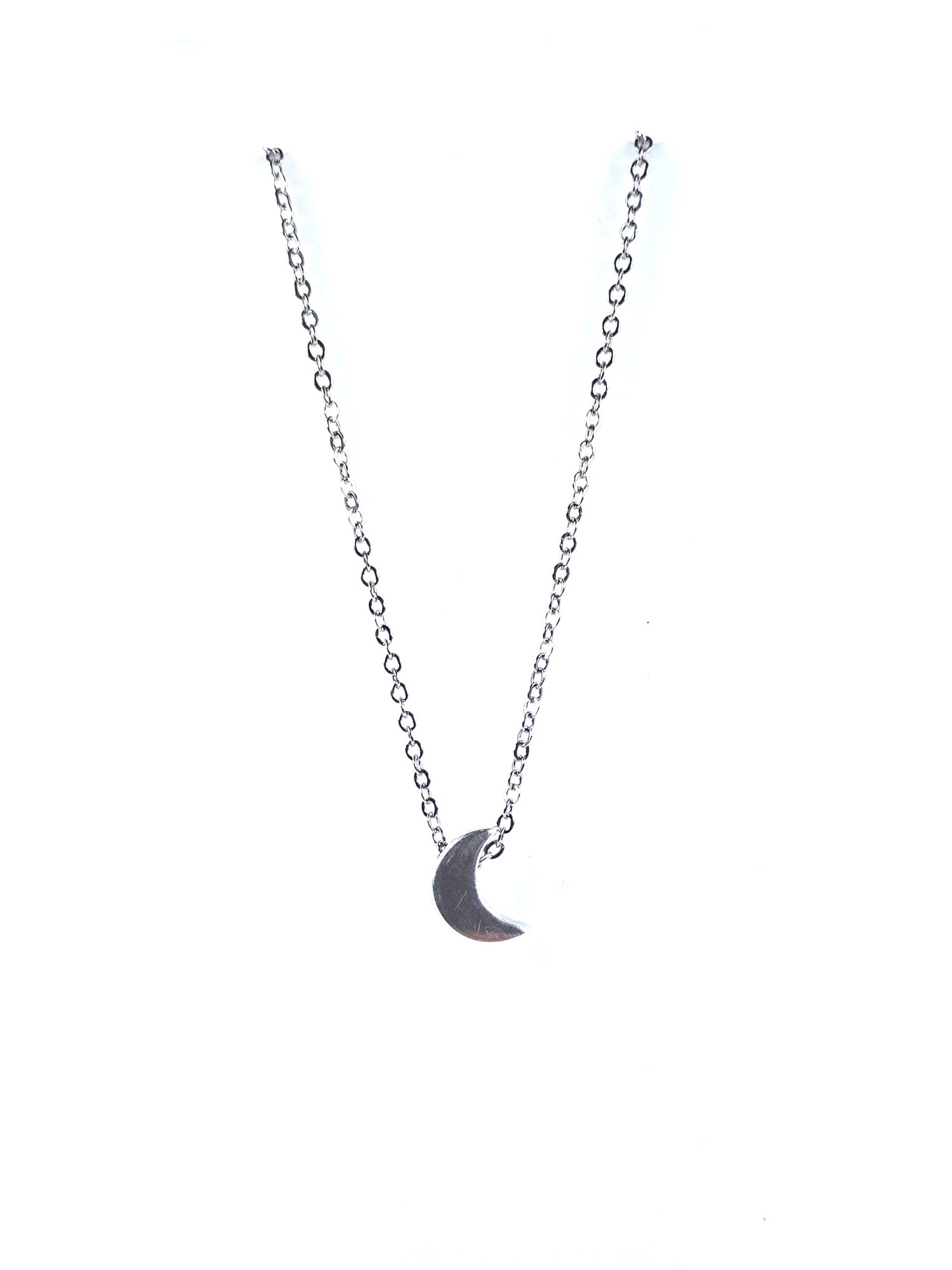 Moon  Steel Necklace