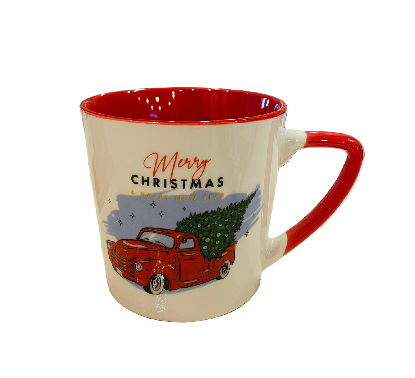 Christmas Car Mug Red