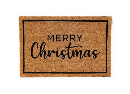 Woven Doormat 60x40cm - MERRY CHRISTMAS