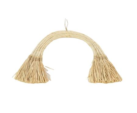 Raffia Arch-Shaped Wall Decor 31x28cm