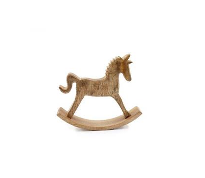 Mango Wood Rocking Horse 21x5x18cm