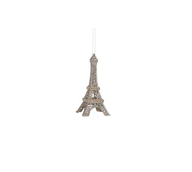 Eiffel Tower Gold Ornament 3x5.5cm