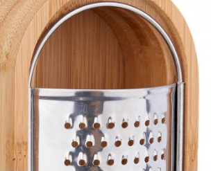 Oval Bamboo Grater 15.5x7xH4 cm