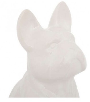 White Ceramic Dog 22.5x18x12 cm