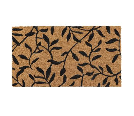 Coconut Palm PVC Doormat 'Leaf' 33x60 cm