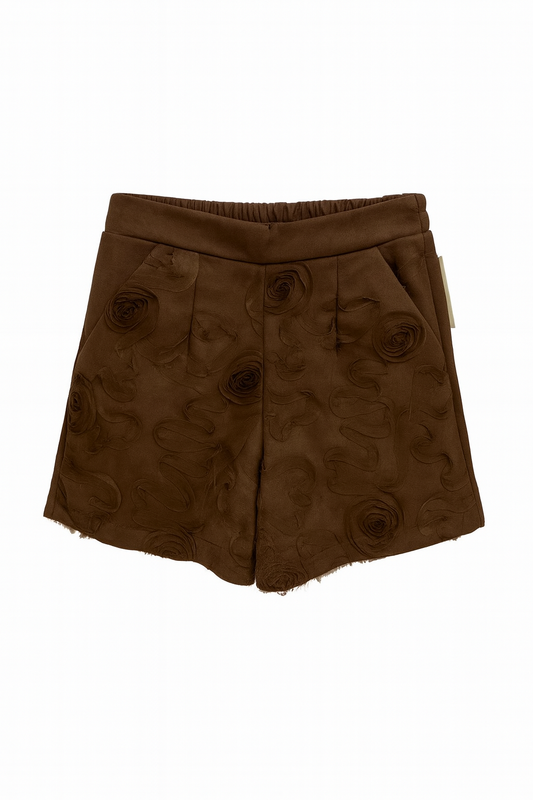 Textured Rosette Shorts