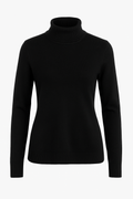 Black Turtleneck Knitwear Sweater