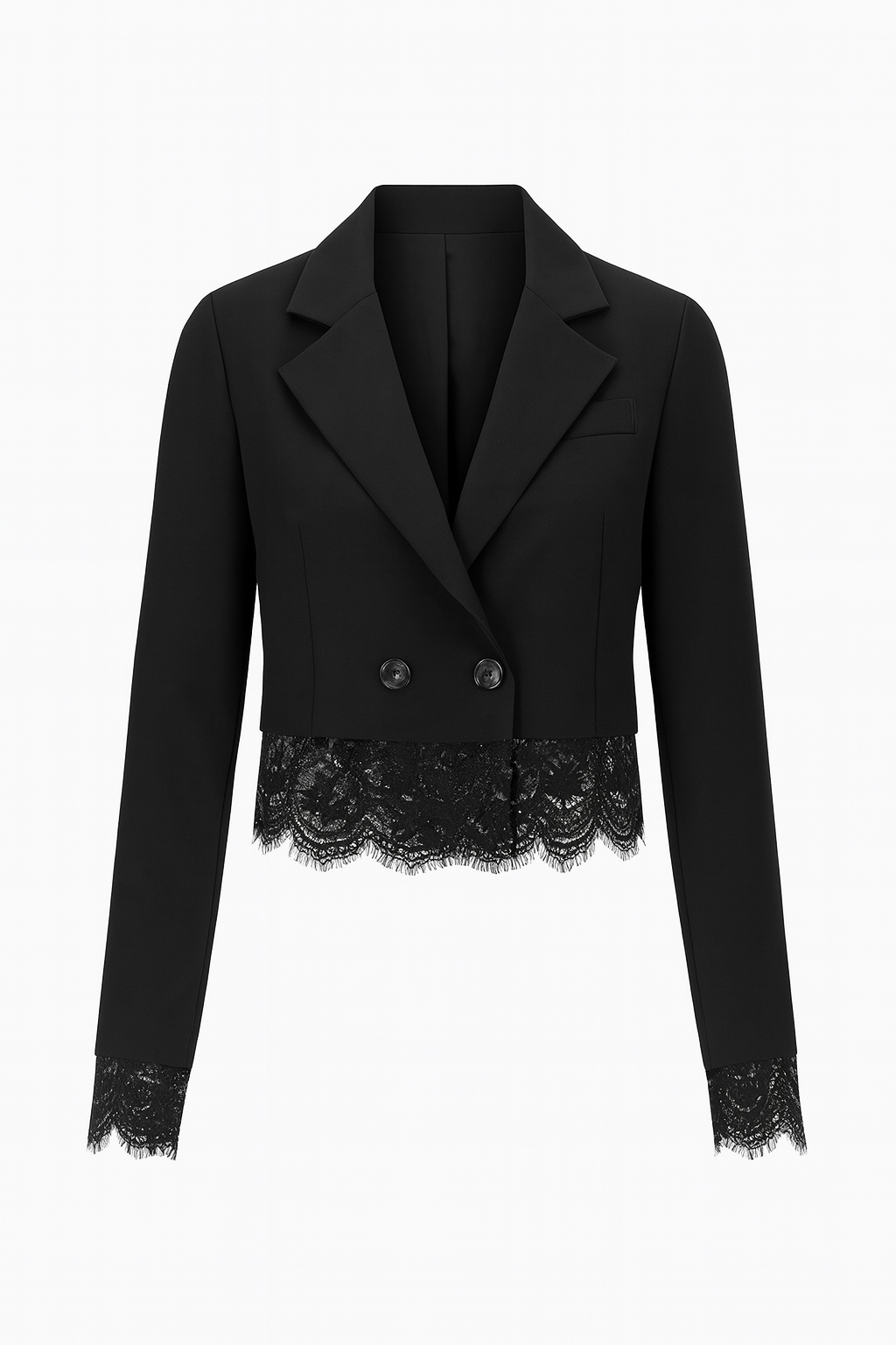 Black Cropped Blazer