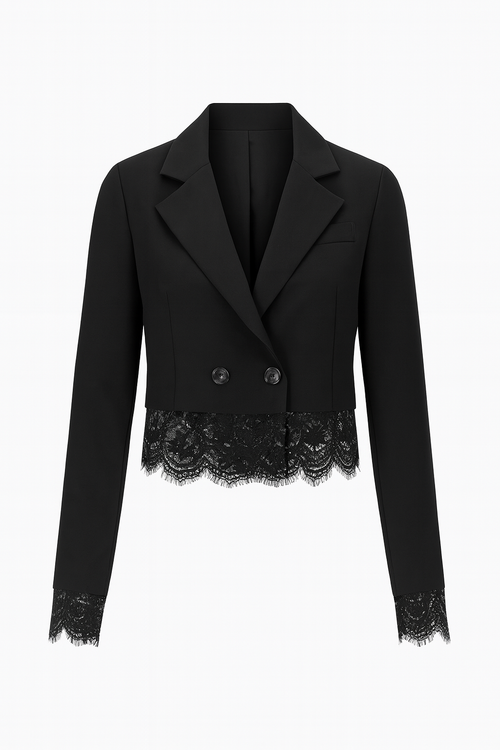 Black Cropped Blazer