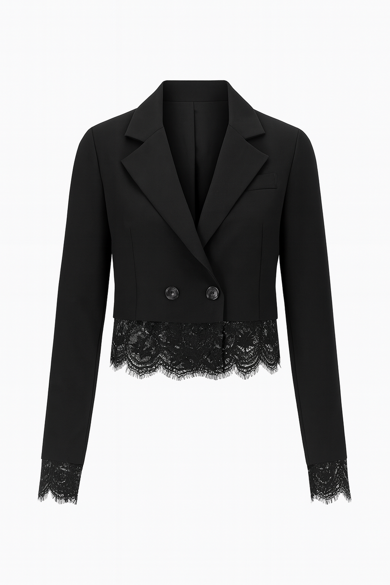 Black Cropped Blazer