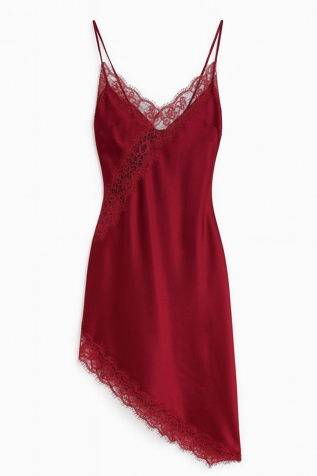 Σατέν τοπ/φόρεμα με δαντέλα