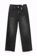 Washed Black high-wasted Jeans
