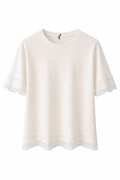 T-Shirt with Lace Details