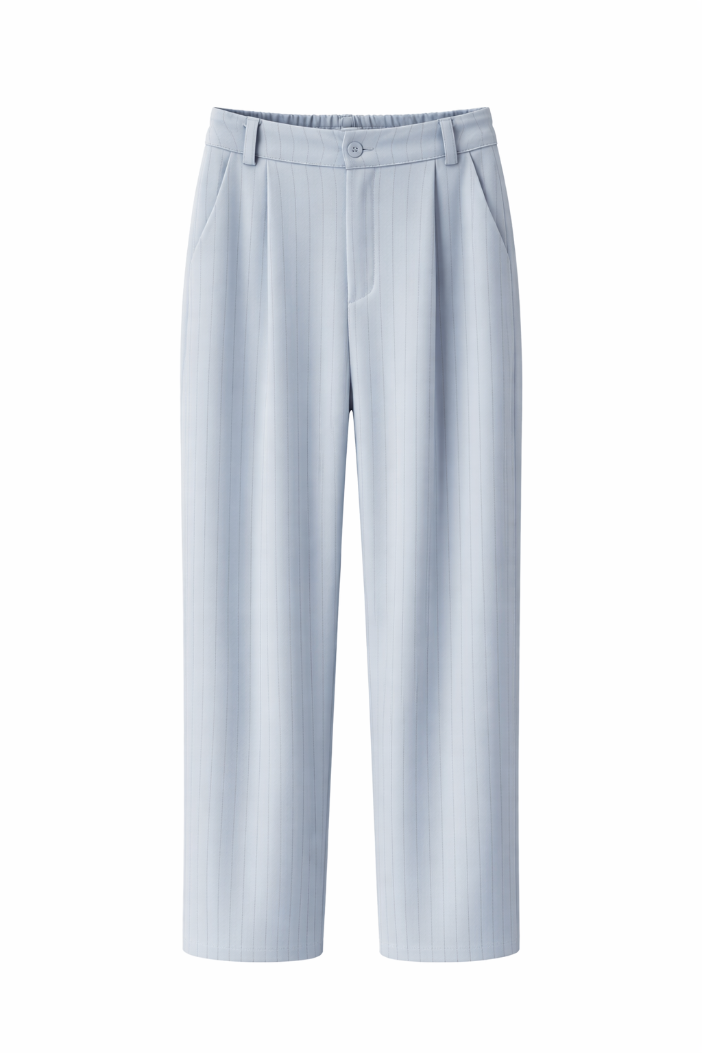 Light Blue Pinstriped Trousers