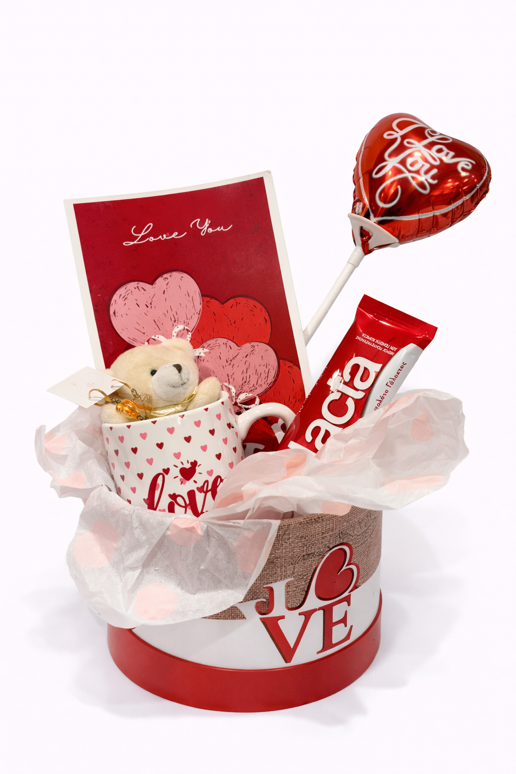 Valentine's Gift Box with mug and earrings