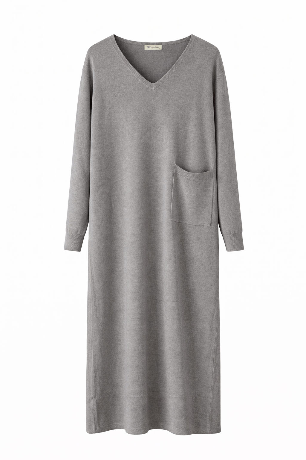 Heather Gray Midi Dress - Elegant Knit Dress