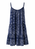 Navy blue paisley sundress