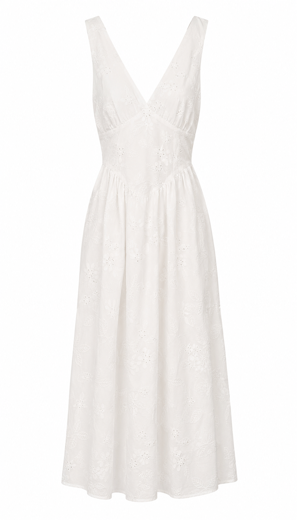 embroidered white sundress