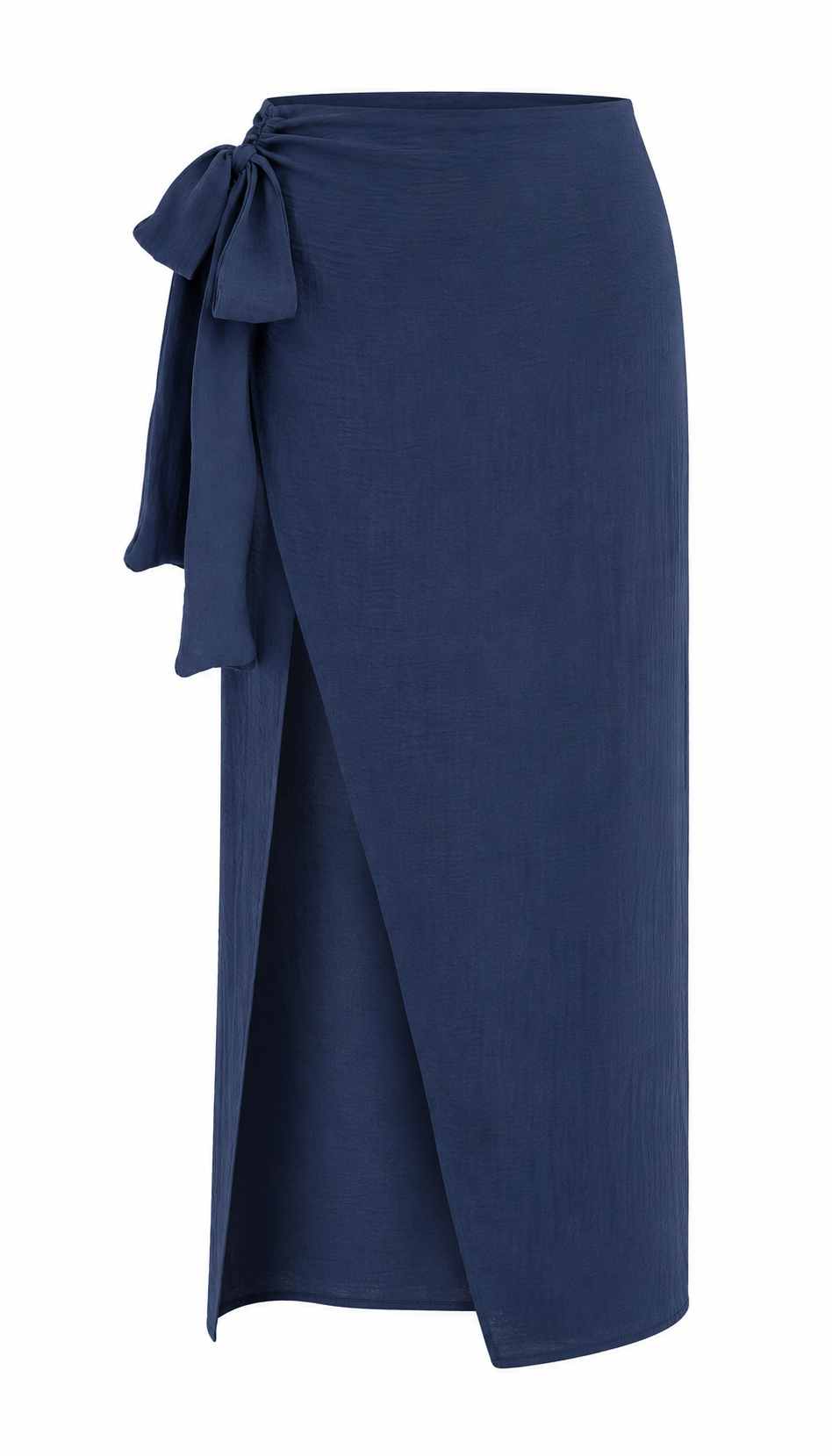 Navy blue wrap skirt