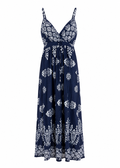 Navy floral maxi sundress