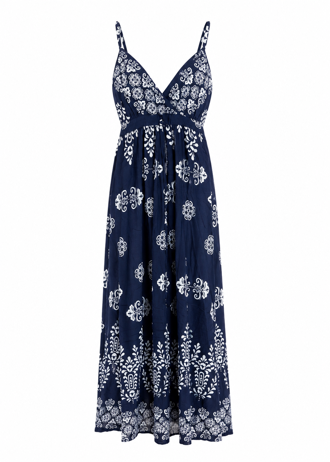 Navy floral maxi sundress