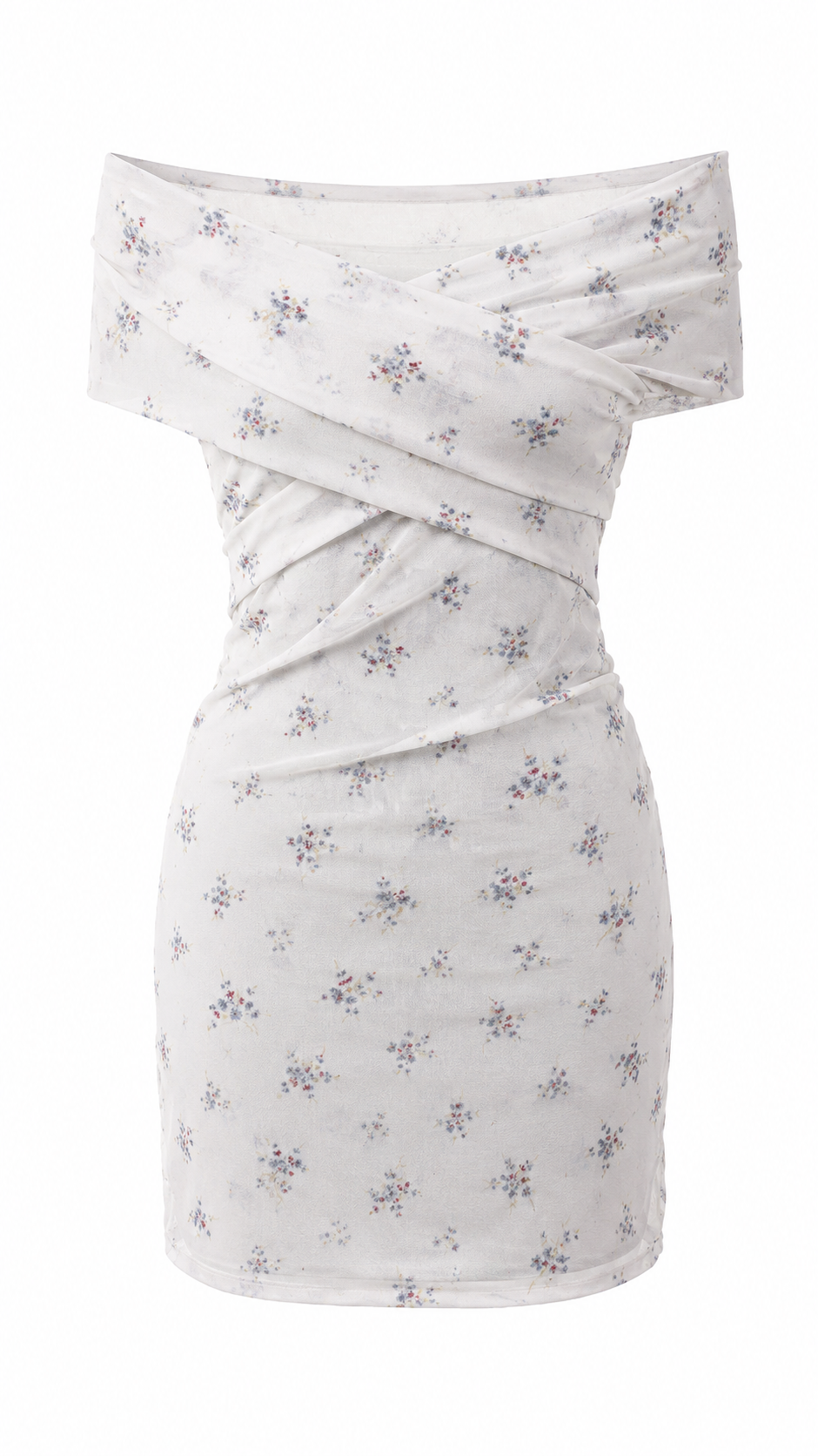 Linda White Floral Mesh Mini Dress (PRE-ORDER)