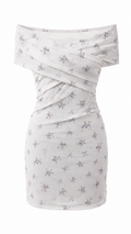 Linda White Floral Mesh Mini Dress (PRE-ORDER)