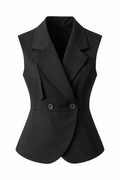 Black Tailored Vest