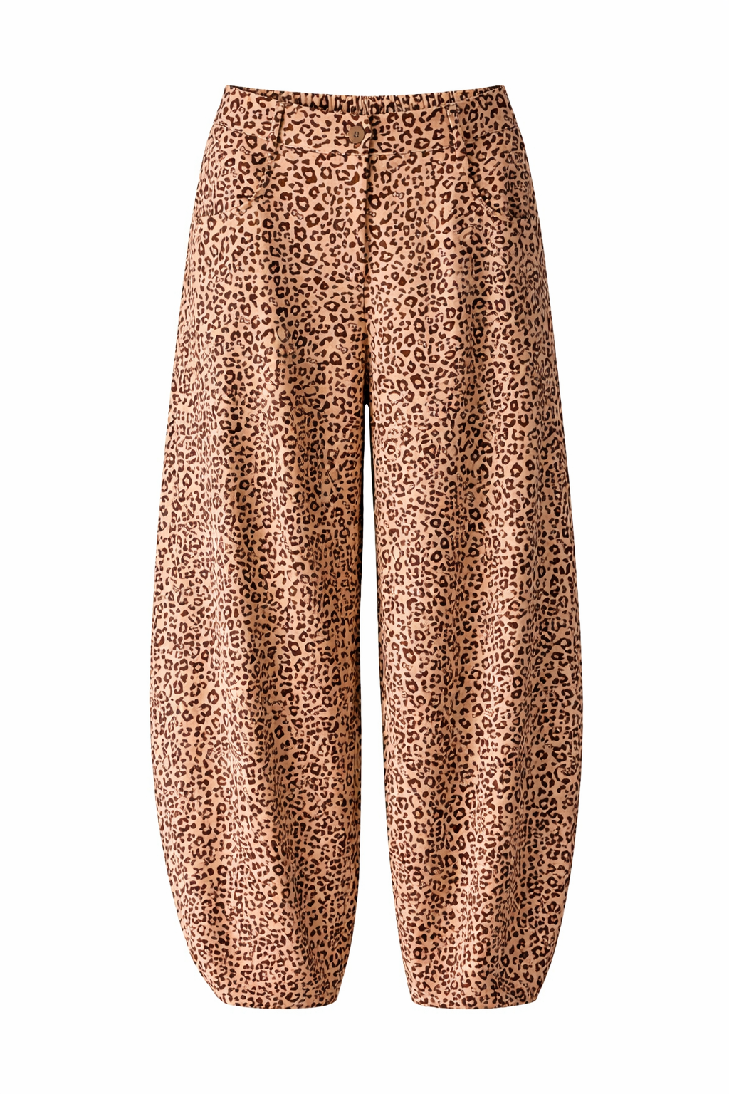Leopard Print Balloon-Style Pants