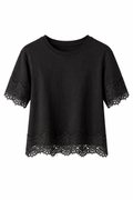 T-Shirt with Lace Details