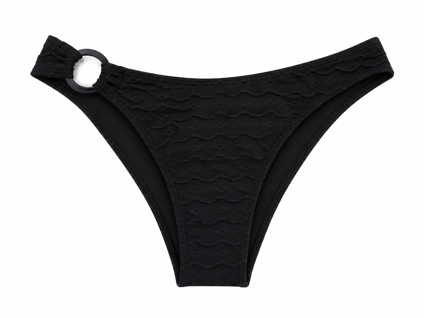 Nerida Black Bikini Slip – Waves + Sunsets | Athens-Made Swimwear