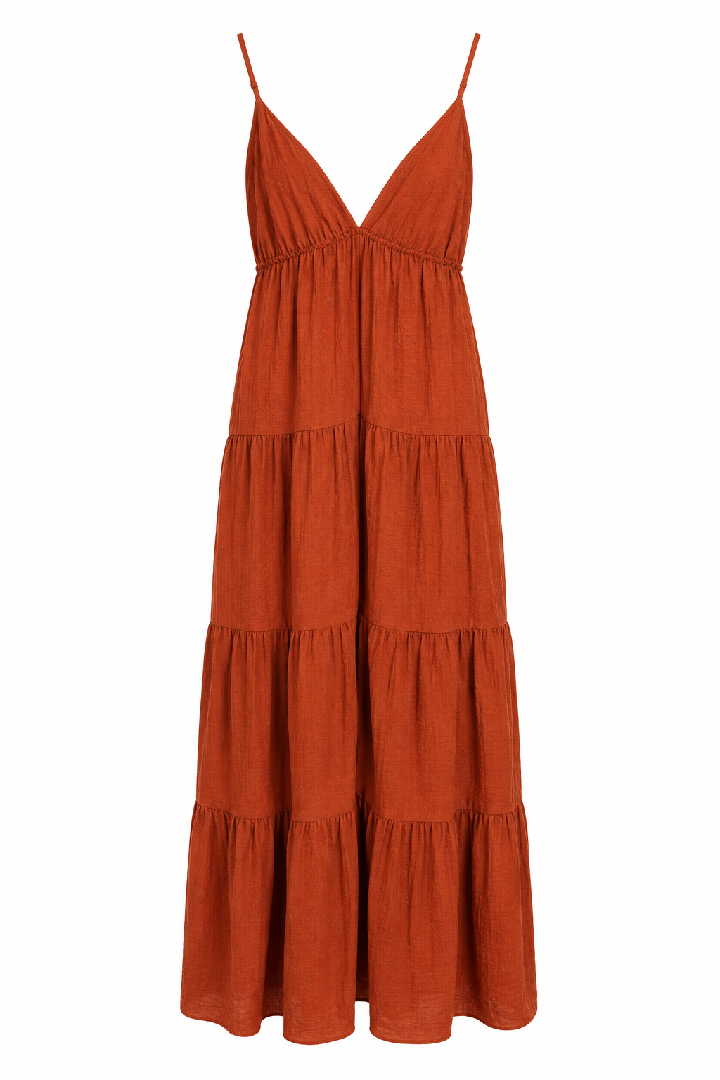 Rust Orange Maxi Dress
