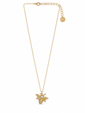 Delicate gold bee necklace with charm
